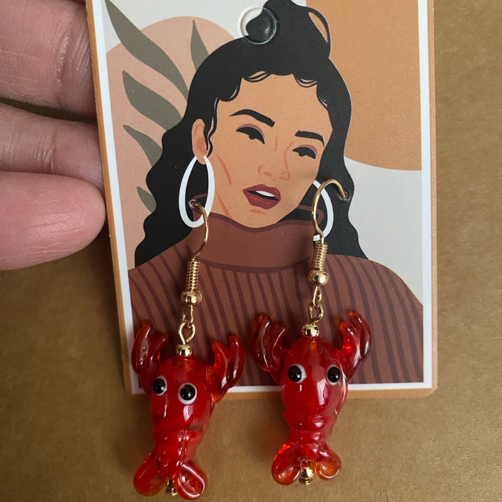 Red Lobster Earrings